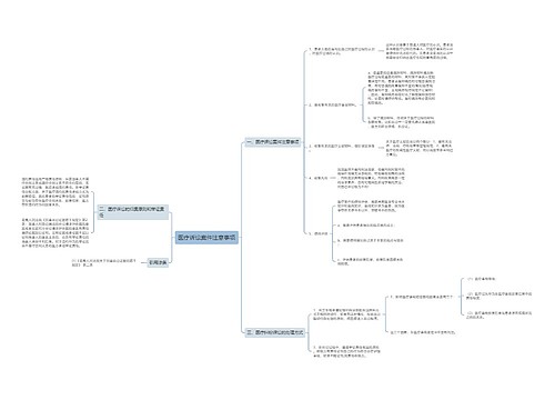 医疗诉讼案件注意事项
