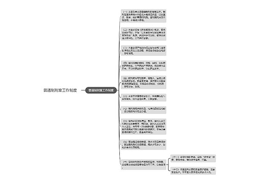 普通制剂室工作制度