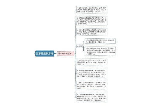 远志的炮制方法