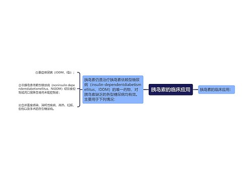 胰岛素的临床应用