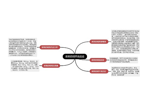 新斯的明不良反应