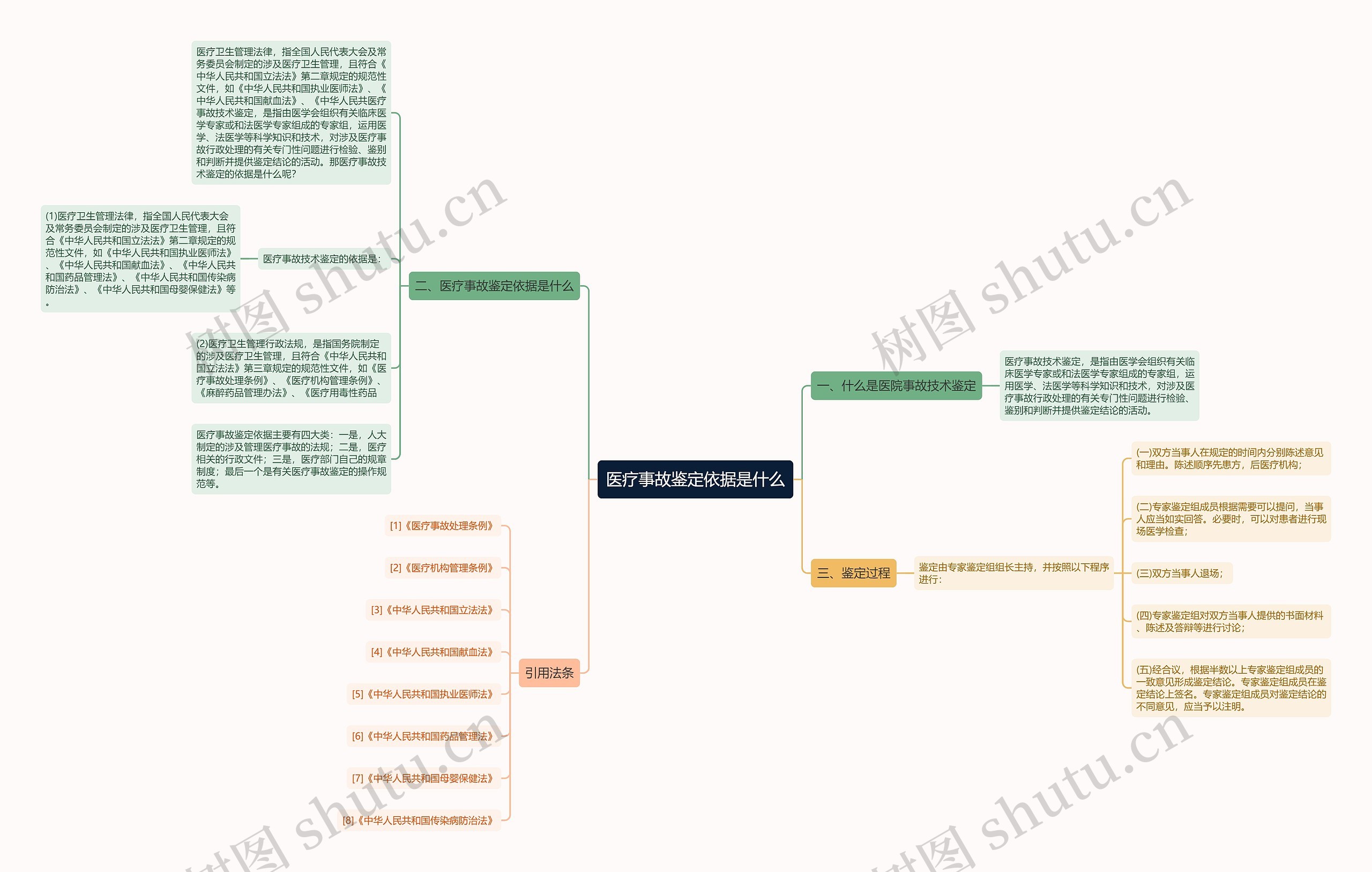 医疗事故鉴定依据是什么思维导图