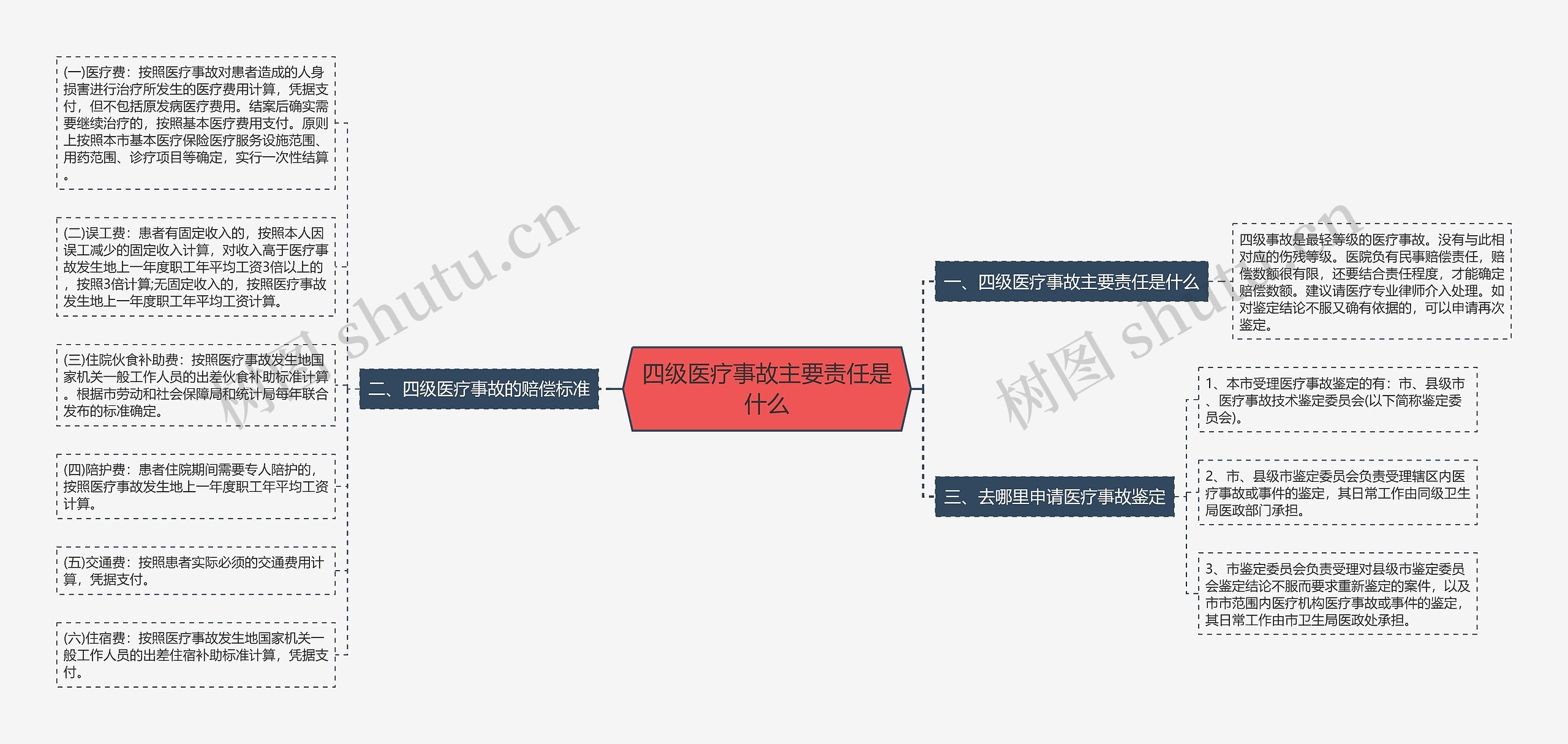 四级医疗事故主要责任是什么思维导图