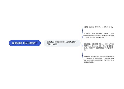 盐酸利多卡因药物简介