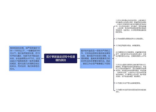 医疗事故鉴定过程中应遵循的原则