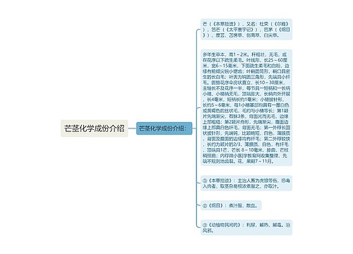 芒茎化学成份介绍