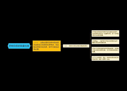 药物杂质的限量检查