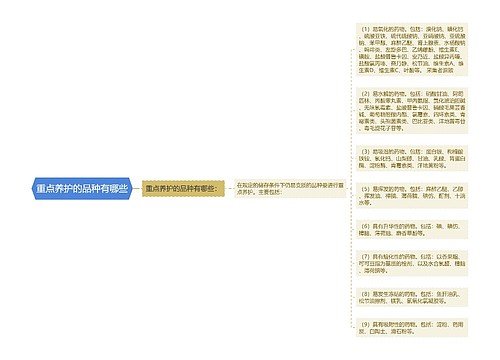 重点养护的品种有哪些