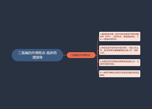 二氮嗪的作用特点-临床药理指导