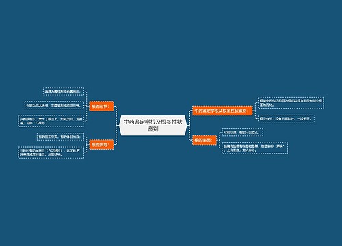 中药鉴定学根及根茎性状鉴别