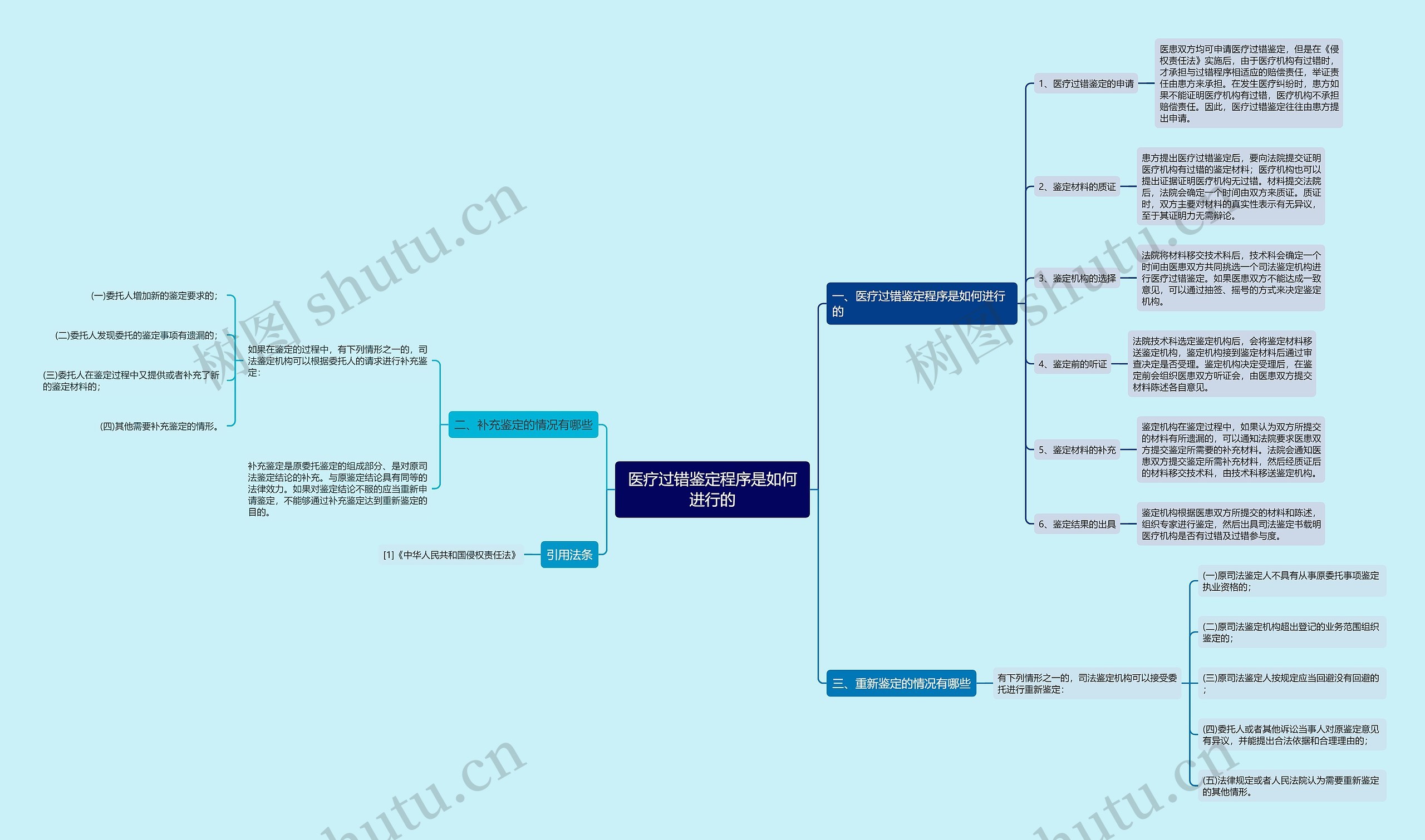 医疗过错鉴定程序是如何进行的思维导图