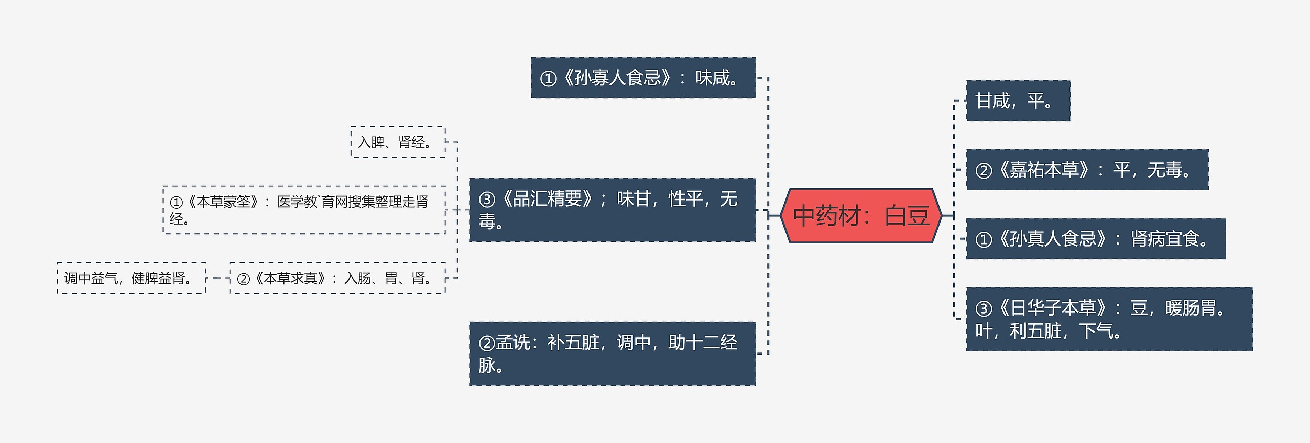 中药材：白豆思维导图