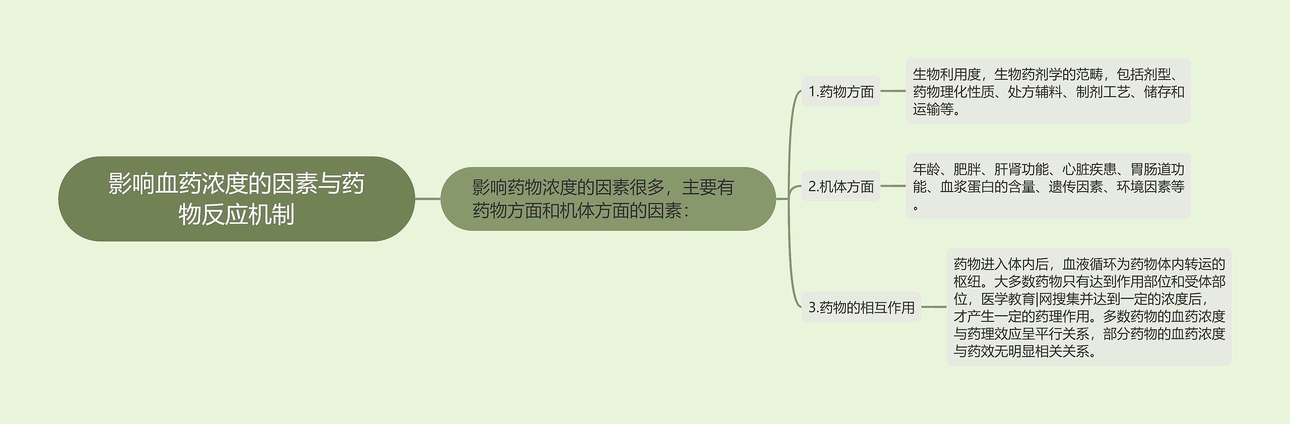 影响血药浓度的因素与药物反应机制