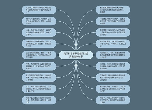 美国科学家从肾结石上分离出纳米粒子