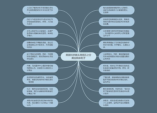 美国科学家从肾结石上分离出纳米粒子