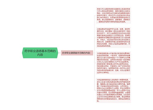 药学职业道德基本范畴的内容