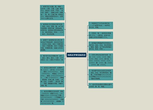 有机化学常见知识点
