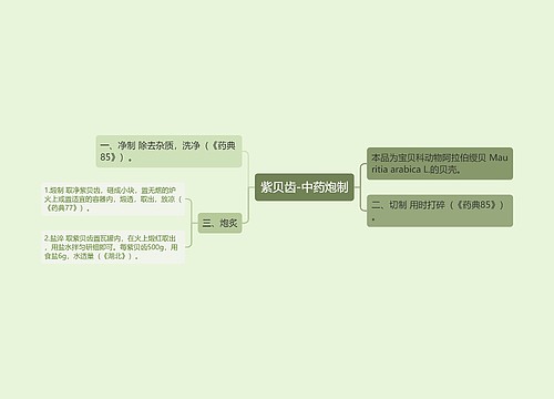 紫贝齿-中药炮制