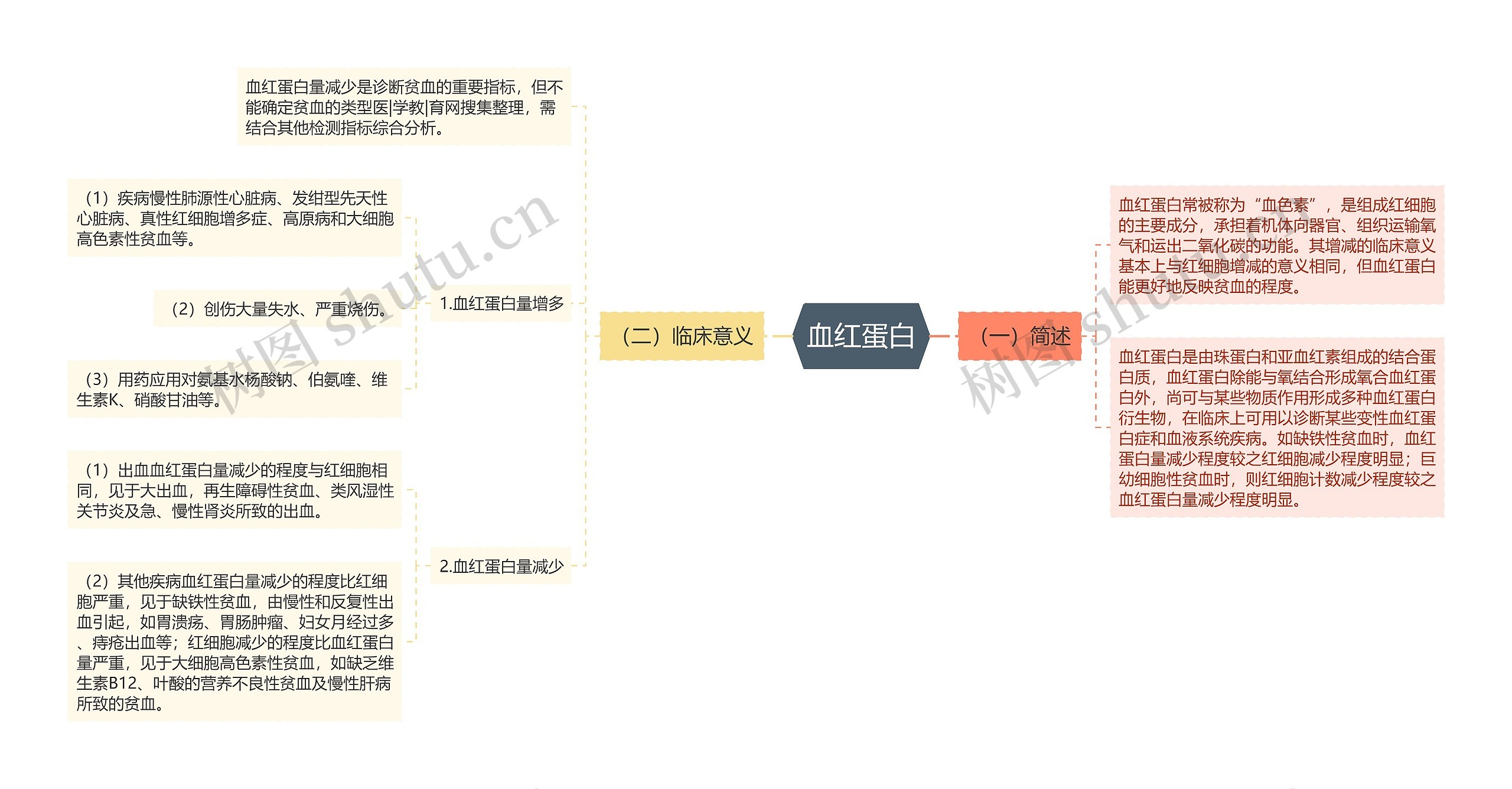 血红蛋白思维导图