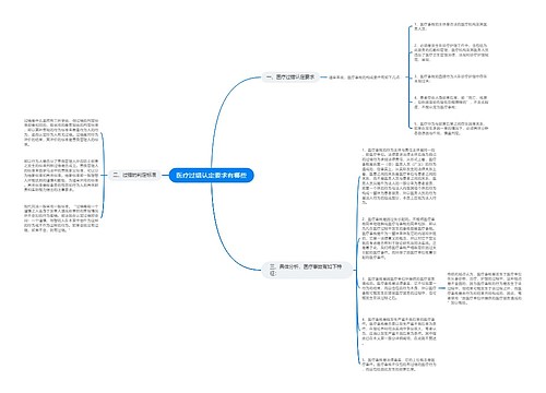 医疗过错认定要求有哪些