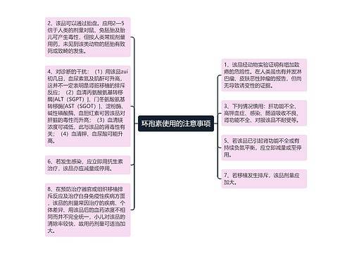 环孢素使用的注意事项