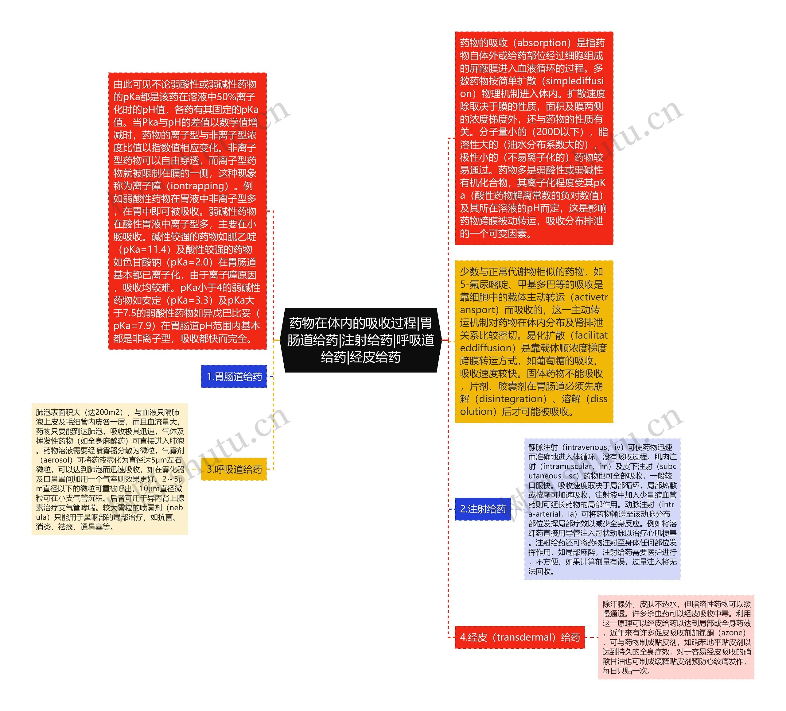 药物在体内的吸收过程|胃肠道给药|注射给药|呼吸道给药|经皮给药 药物在体内的吸收过程|胃肠道给药|注射给药|呼吸道给药|经皮给药