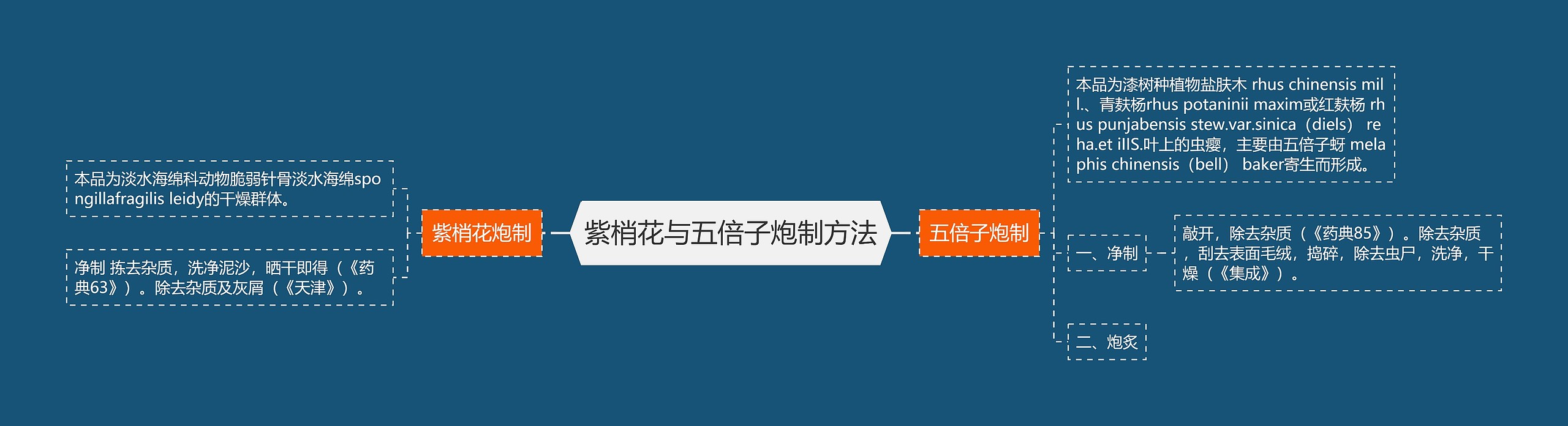 紫梢花与五倍子炮制方法 紫梢花与五倍子炮制方法