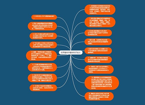药用植物学基础知识定义
