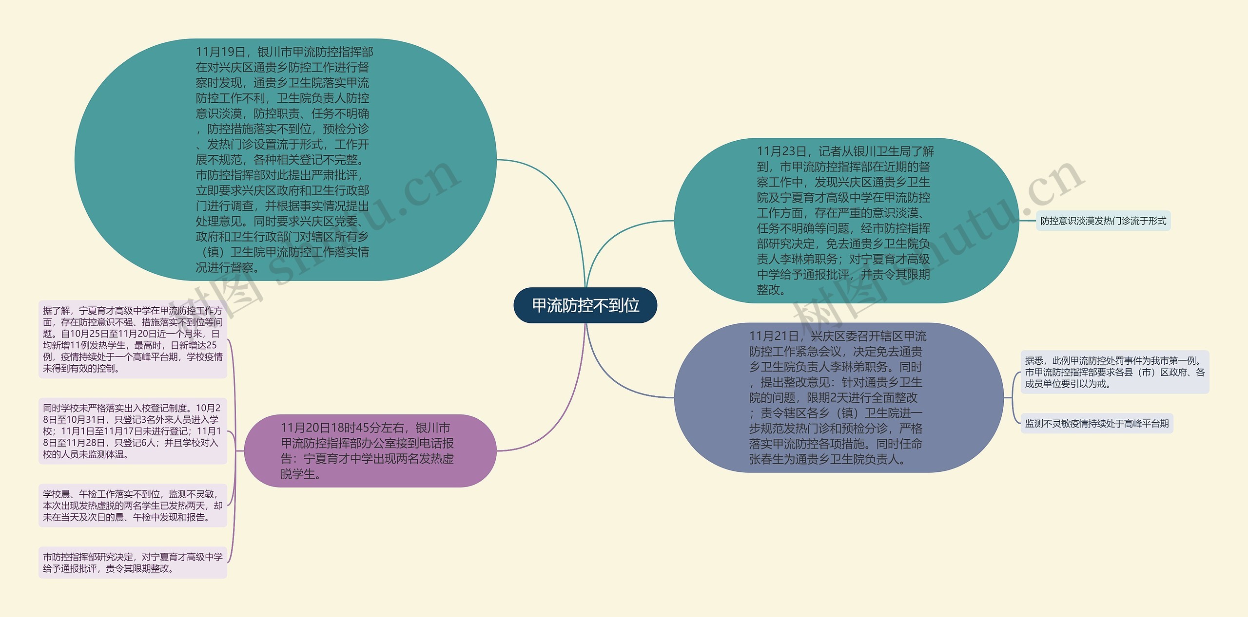 甲流防控不到位思维导图