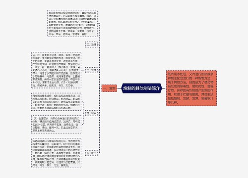 炮制的其他制法简介