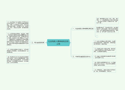 社会残疾人精神病有没有三级