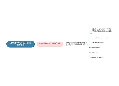 药物治疗方案制定一般原则有哪些