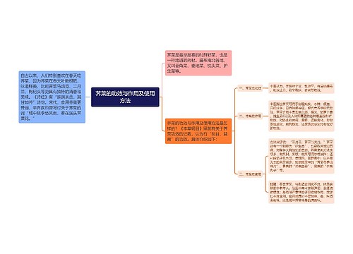 荠菜的功效与作用及使用方法