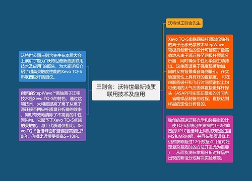 王则含：沃特世最新液质联用技术及应用