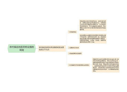 农村偏远地区药柜设置的规定