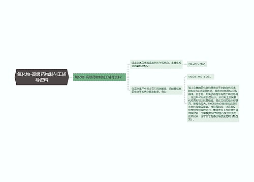 氧化物-高级药物制剂工辅导资料