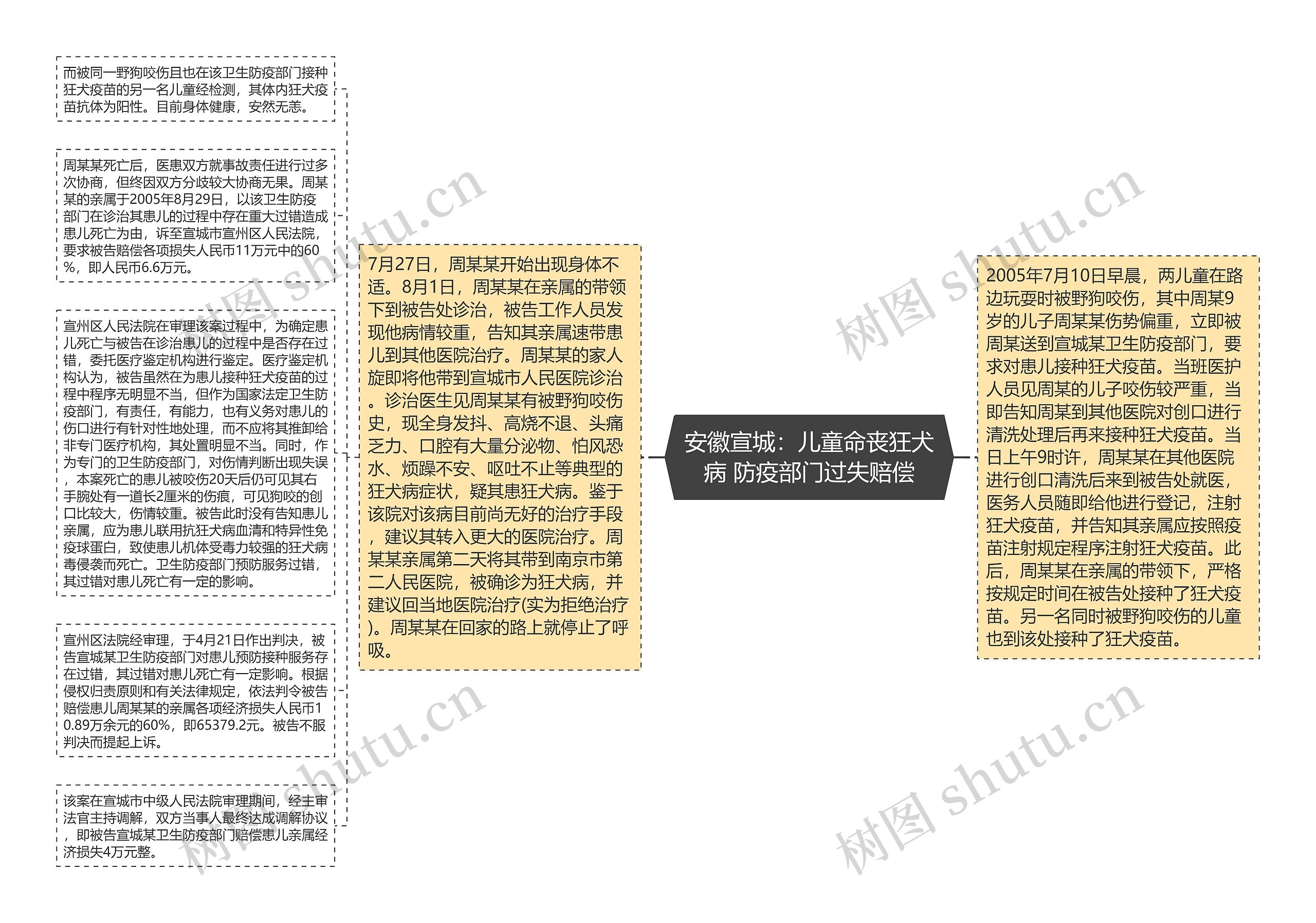 安徽宣城：儿童命丧狂犬病 防疫部门过失赔偿思维导图