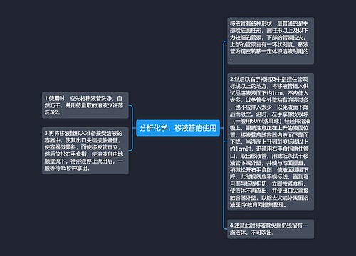 分析化学：移液管的使用