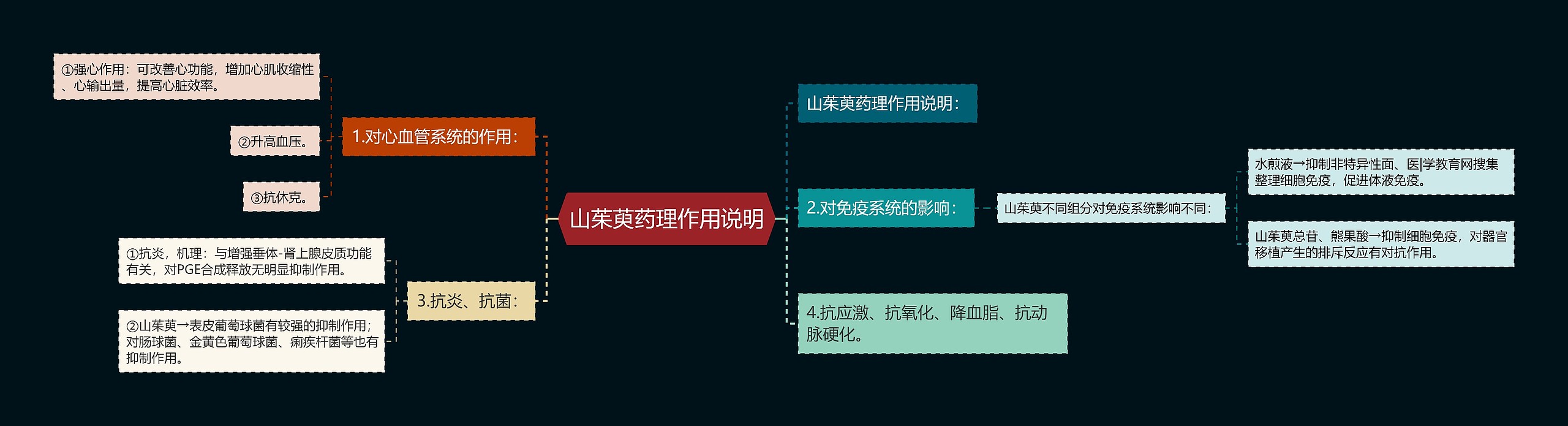 山茱萸药理作用说明 山茱萸药理作用说明