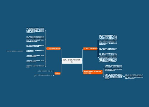 医务人员和机构的行政责任