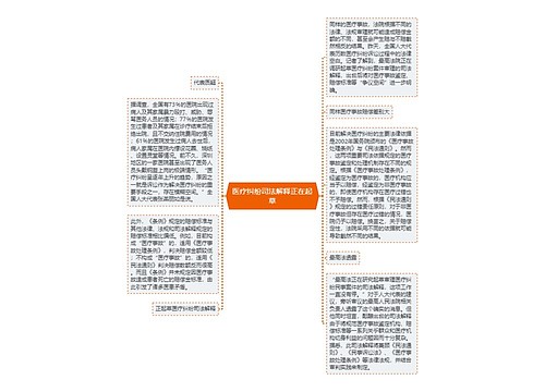 医疗纠纷司法解释正在起草