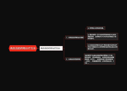 高血压的药物治疗方法