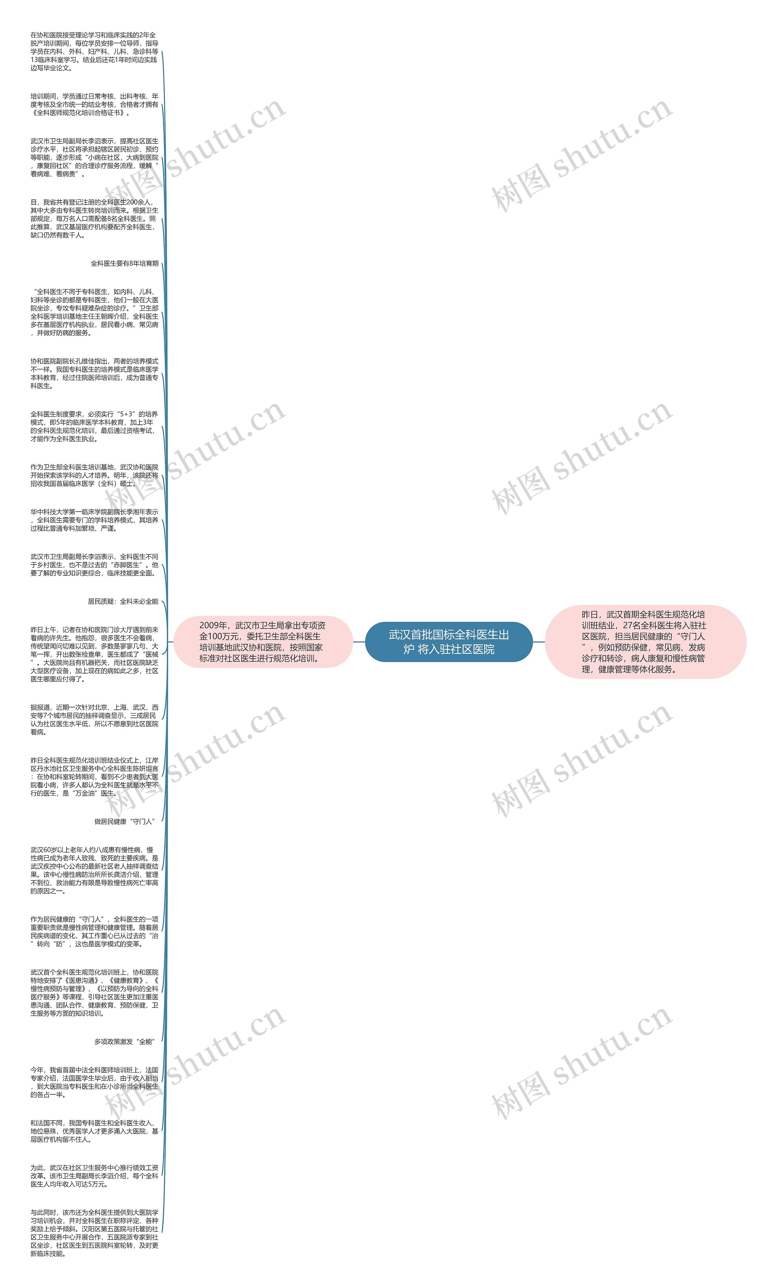 武汉首批国标全科医生出炉 将入驻社区医院思维导图
