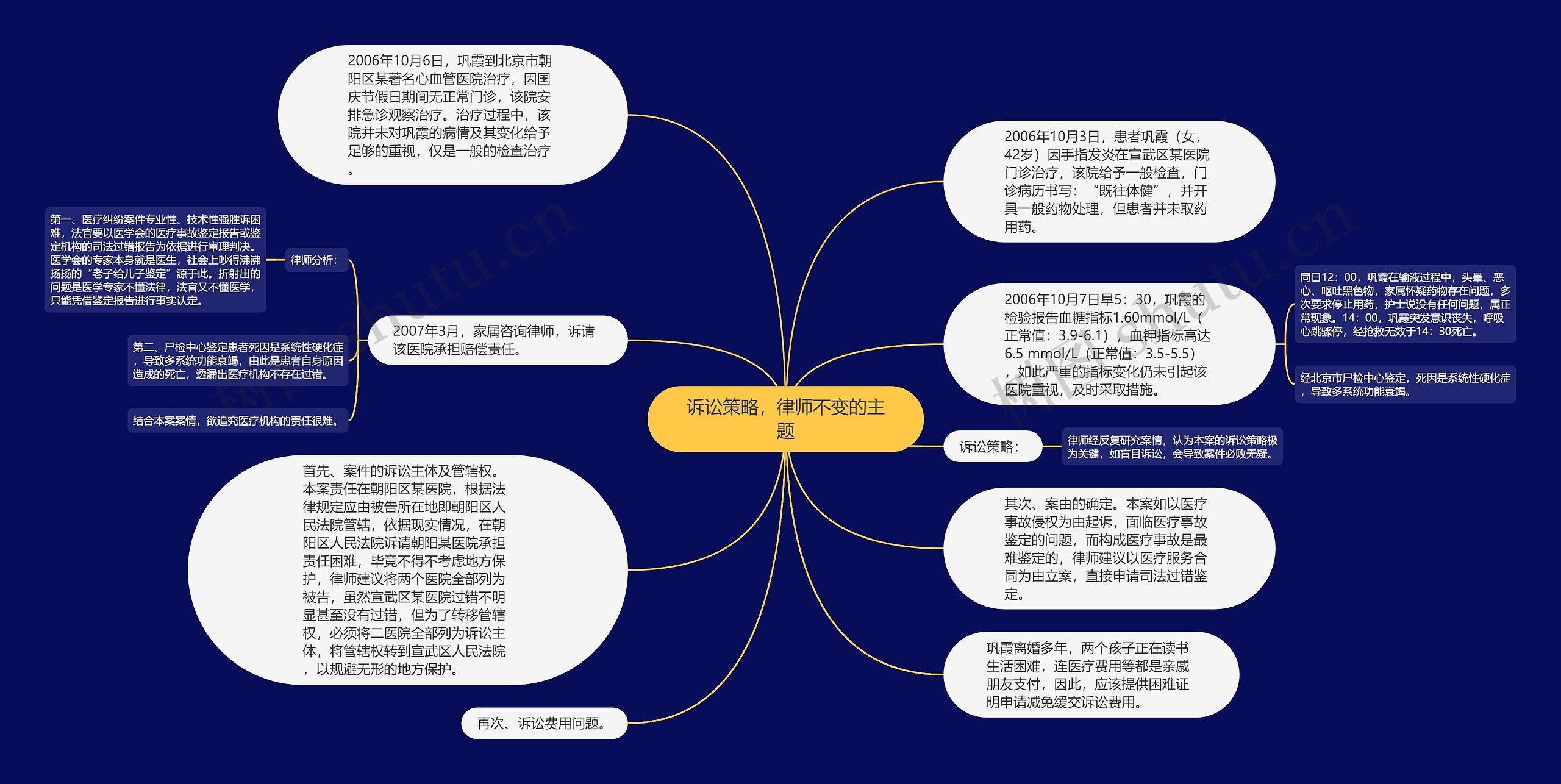 诉讼策略，律师不变的主题思维导图