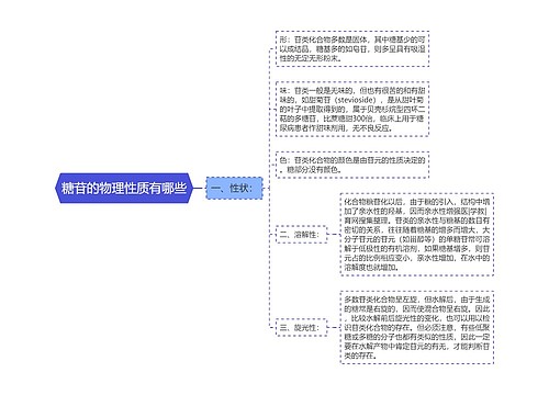 糖苷的物理性质有哪些