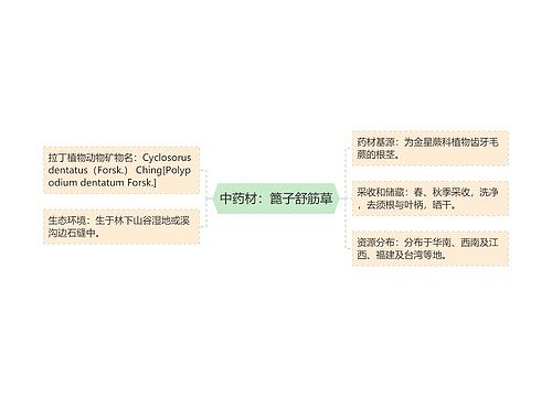 中药材：篦子舒筋草