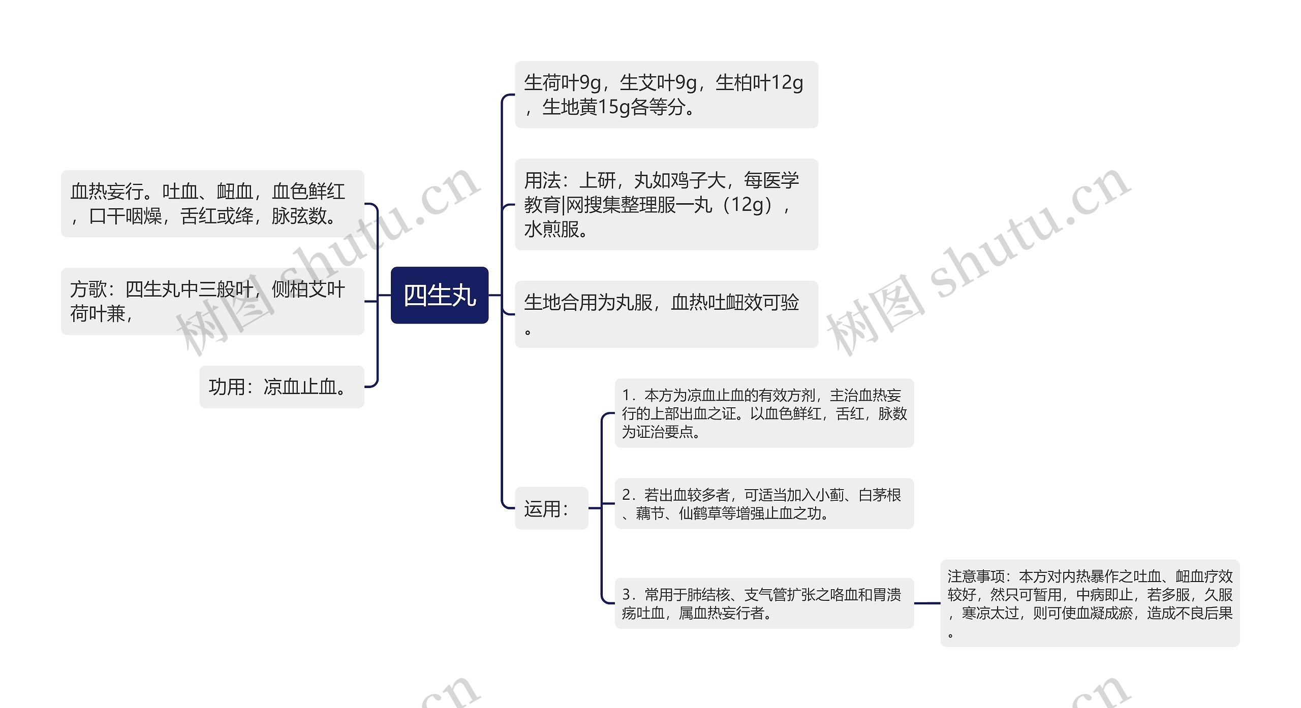 四生丸思维导图