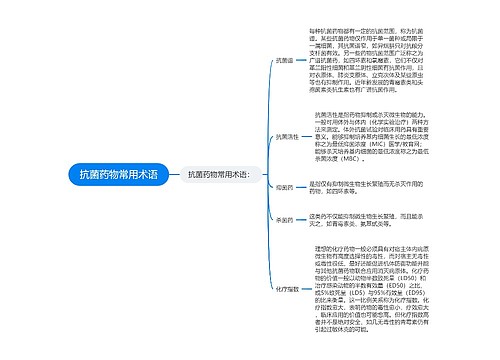 抗菌药物常用术语