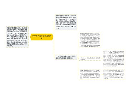 2009中药对外贸易重拾升势