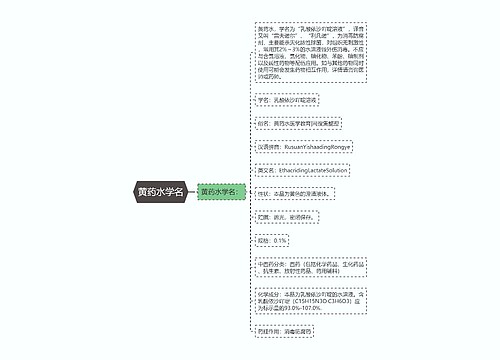 黄药水学名